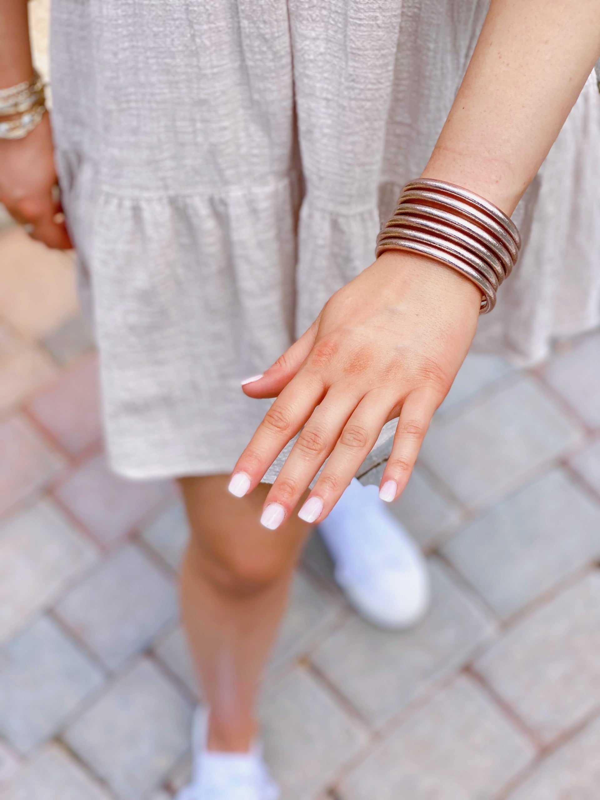 BuDhaGirl All Weather Bangles Champagne - Main Image