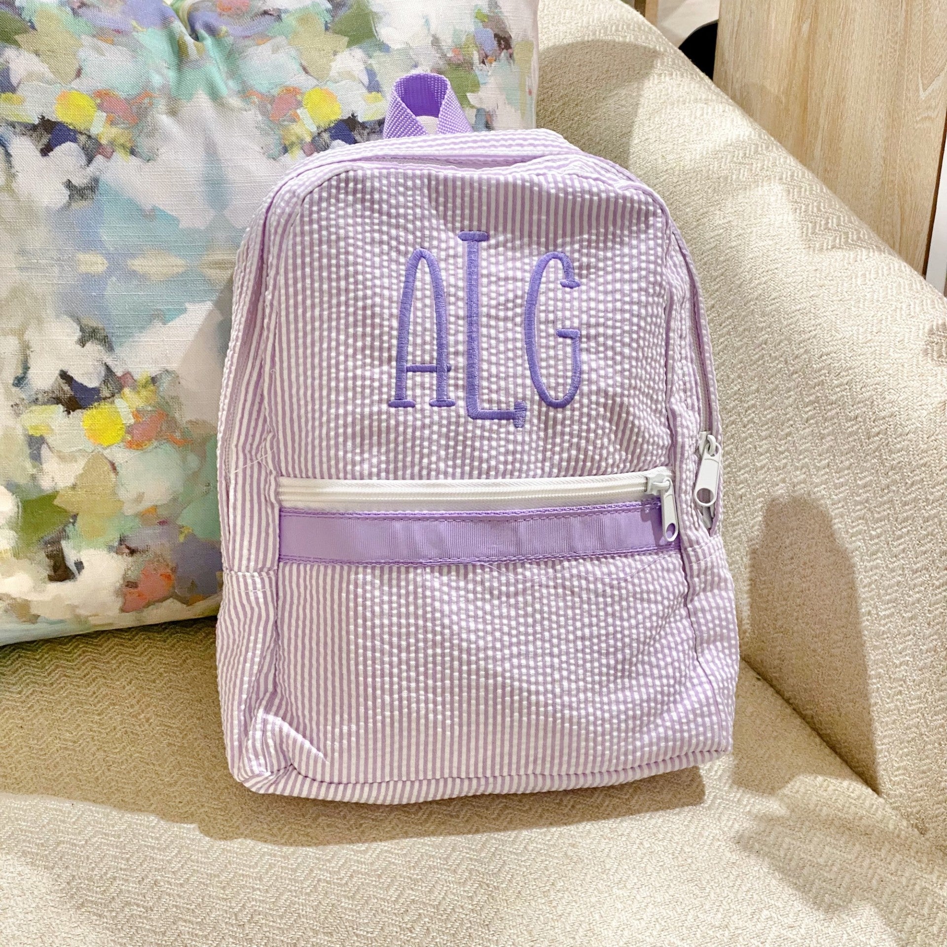 big pony seersucker mini backpack Seersucker Backpack