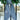 Stork Velvet Wreath Sash - Light Blue | Embroidered