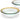 Annieglass Roman Antique Deep Soup Bowl- 24k Gold Metal Trim