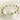 Annieglass Ruffle Oval Dip Bowl - 24k Gold Metal Trim