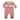 Red Christmas Footie - Rocking Horse | Smocked | Fold-Over Mittens