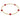 enewton - Signature Small Cross 2mm Gold Bracelet - Red | Stacking Bracelet