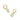 Kendra Scott Hallie Gold Huggie Earrings - White Opalescent Resin