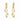Julie Vos Laurel Statement Earrings | Cubic Zirconia