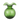 Vietri Hibiscus Medium Vase - Dark Green