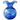 Vietri Hibiscus Large Vase - Cobalt Tortoiseshell