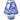 Spode Blue Italian Christmas Tree Shaped Ornament