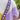 Clear Purse Flower Embroidered Strap - Purple / Gold | Stadium Purse