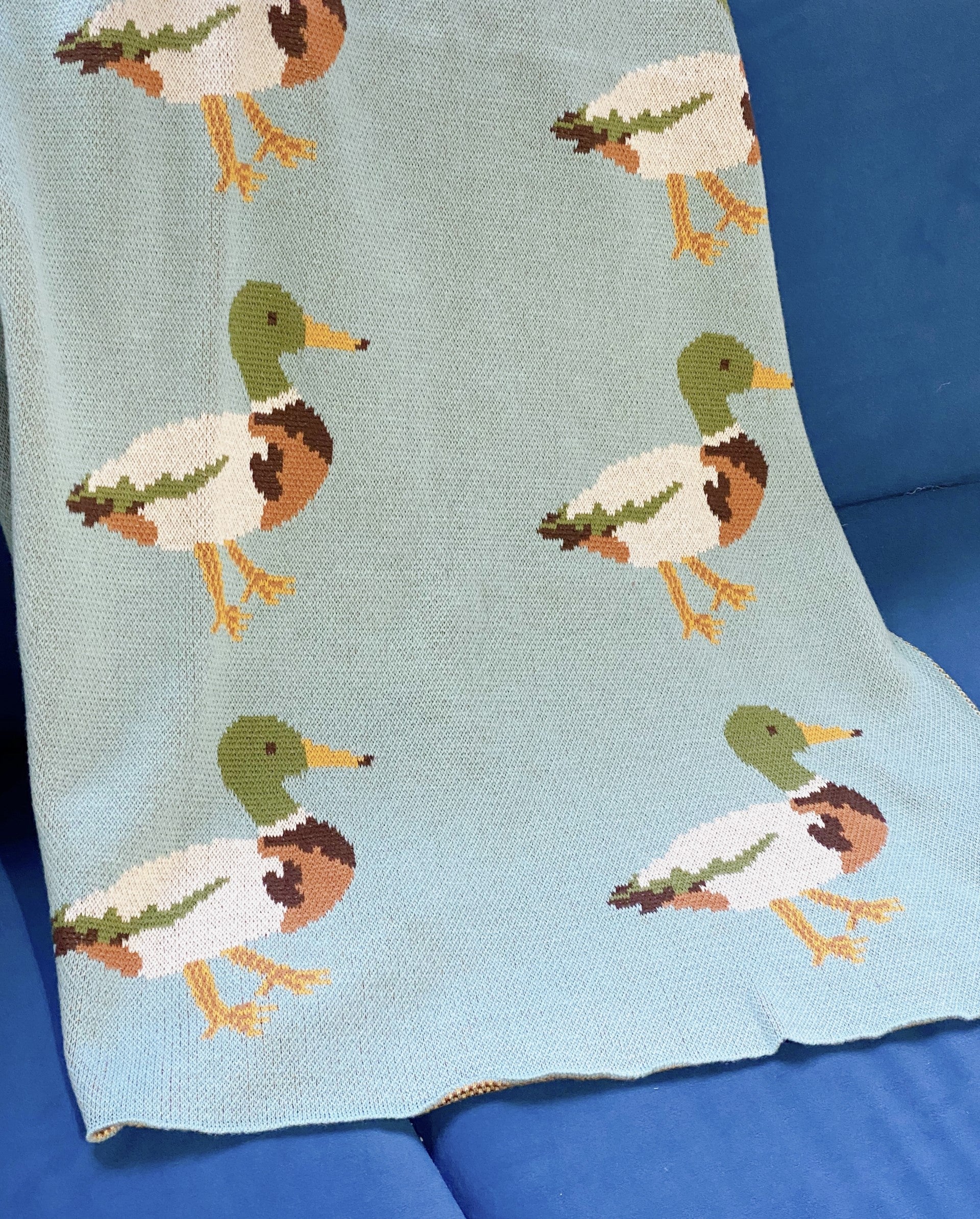Vintage Baby Blanket With Ducks at Pamela Adkins blog