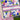 Beaded Tote - Gigi | Pink & Blue Floral