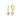 eNewton Huggie Gold 0.5" Hoop - Reflection Small Charm | November