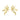 Kendra Scott Anya Flower Gold Stud Earrings - Gold