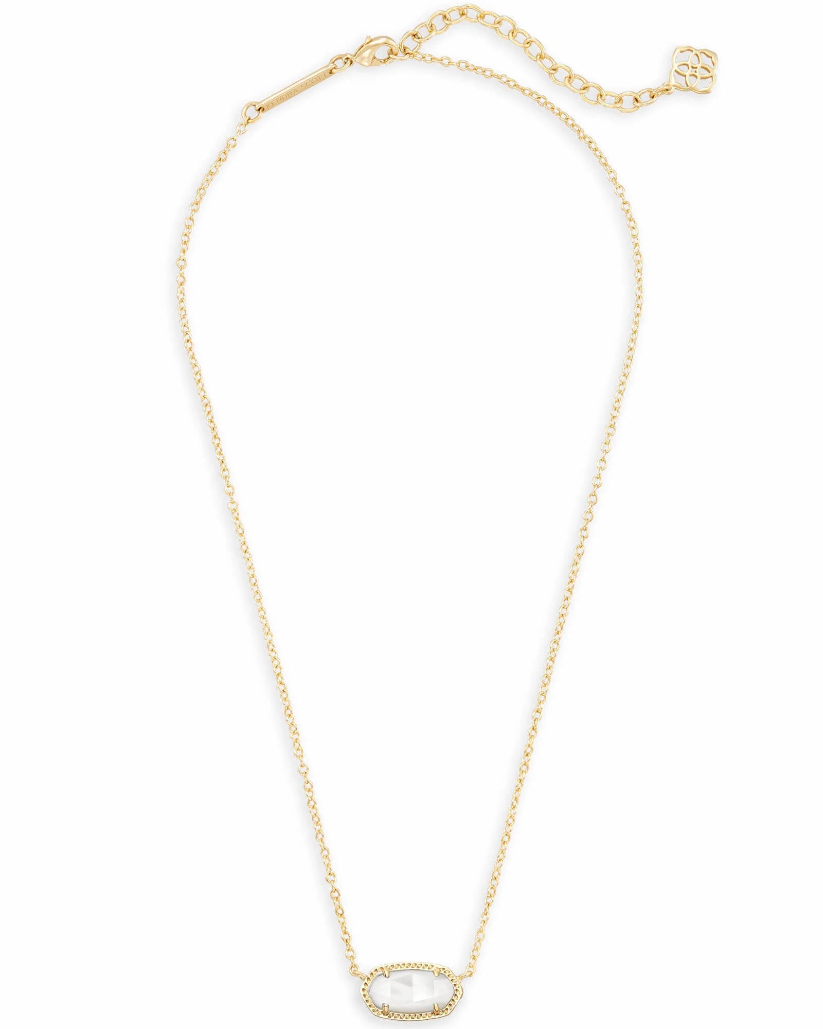 Kendra Scott Liesel White Pearl 14k Gold Over Brass Pendant Necklace - Gold  : Target