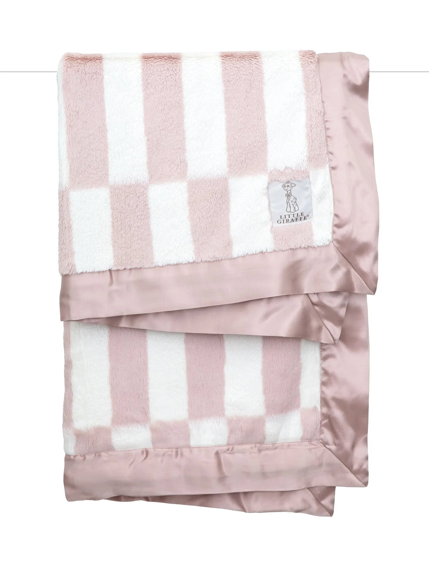 Little Giraffe Luxe Windchime Blanket Dusty Rose Softest Baby