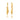 Capucine De Wulf Meadow Lily of the Valley Convertible Earrings - Gold