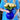 Vietri Hibiscus Medium Vase - Cobalt