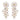 Capucine De Wulf Mermaid Garden Convertible Statement Earrings - Mother of Pearl/Multi-Colored Jade