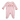 Baby Smocked Wreath Pink Footie | Christmas