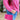 Leather Crossbody Clutch - Fuschia Croc