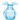 Vietri Hibiscus Medium Vase - Aqua